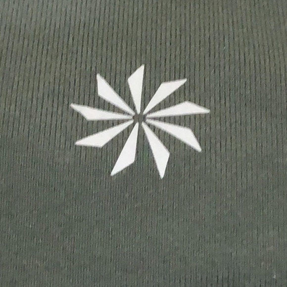 Athleta Mesh Side Panel Leggings Size Large Sage Green - Picture 7 of 13